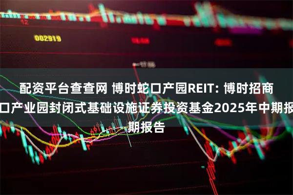 配资平台查查网 博时蛇口产园REIT: 博时招商蛇口产业园封闭式基础设施证券投资基金2025年中期报告